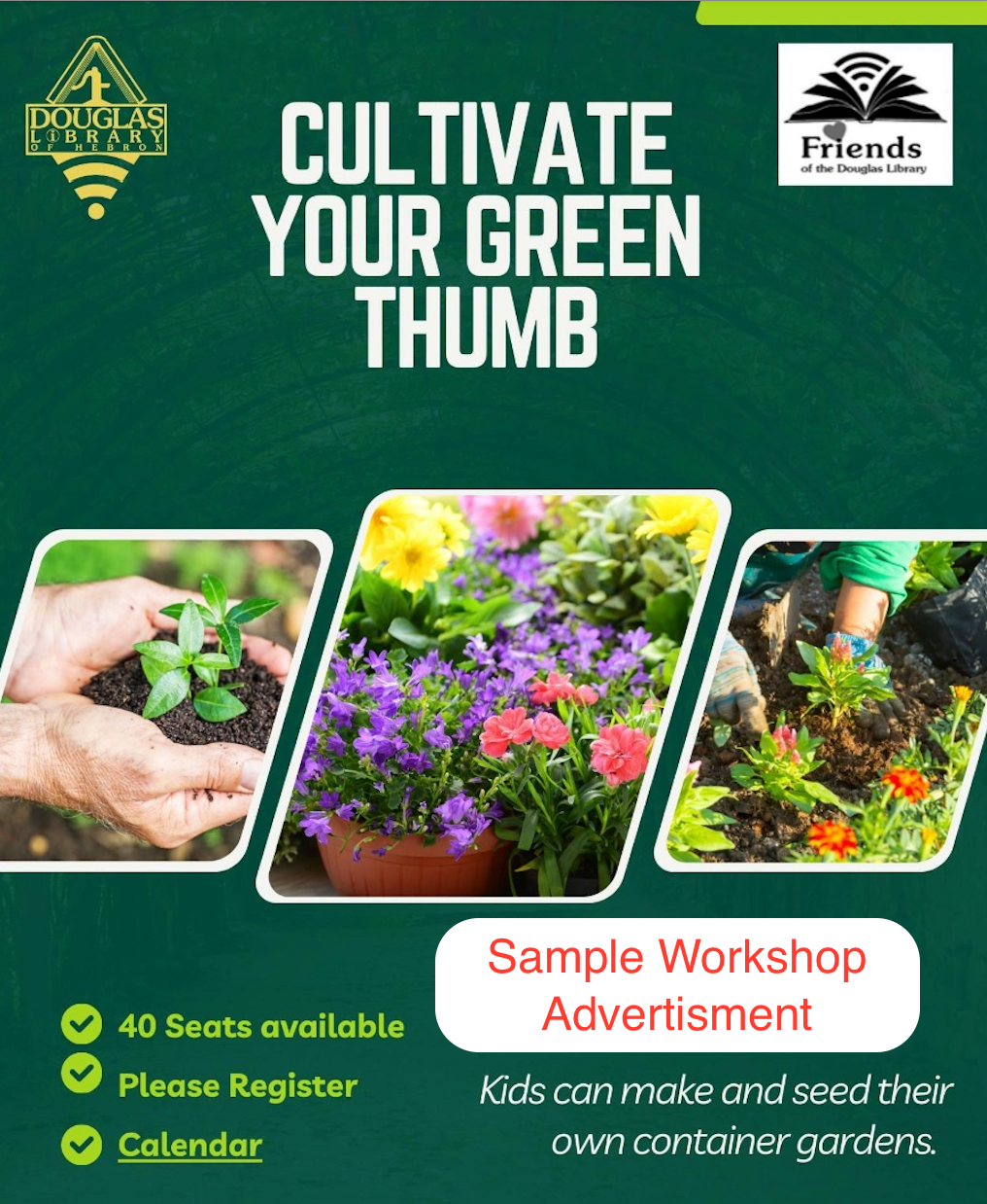 New! - Cultivating Your Green Thumb: An All Ages Container Gardening Experience