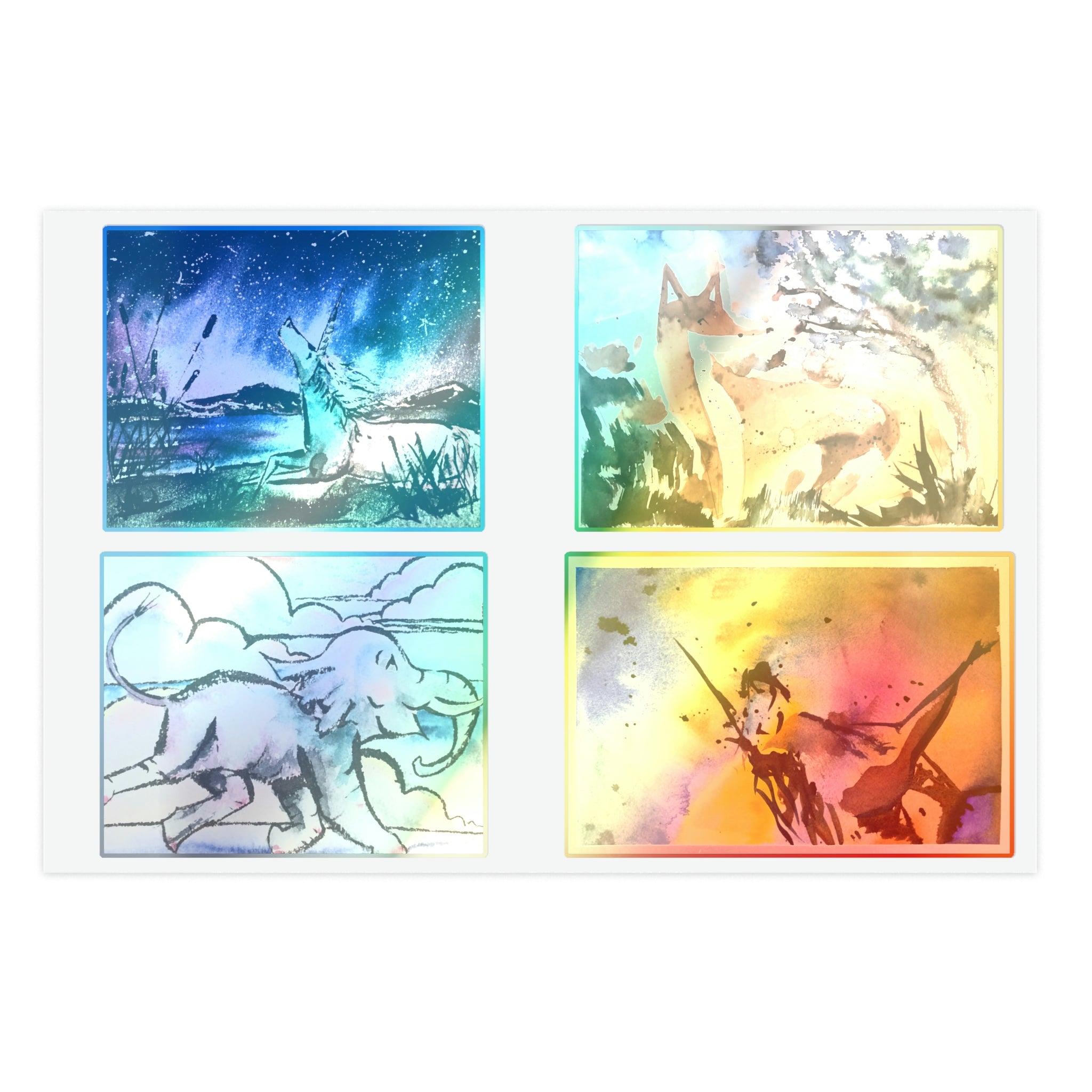 Sticker Sheets - Colorful Spirit Animals