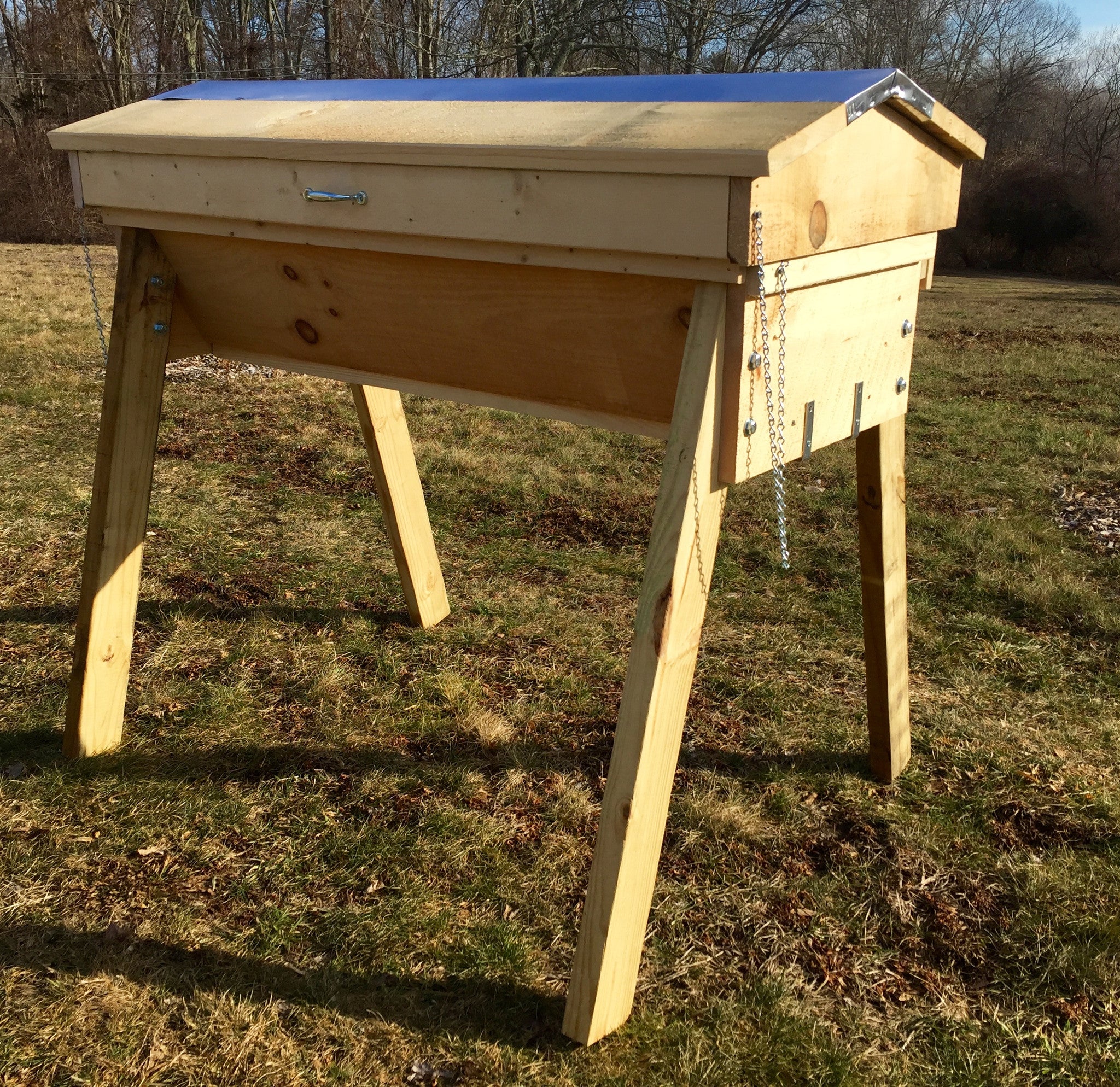 Tri Gable Lea Top Bar Honey Bee Hive Complete Kit