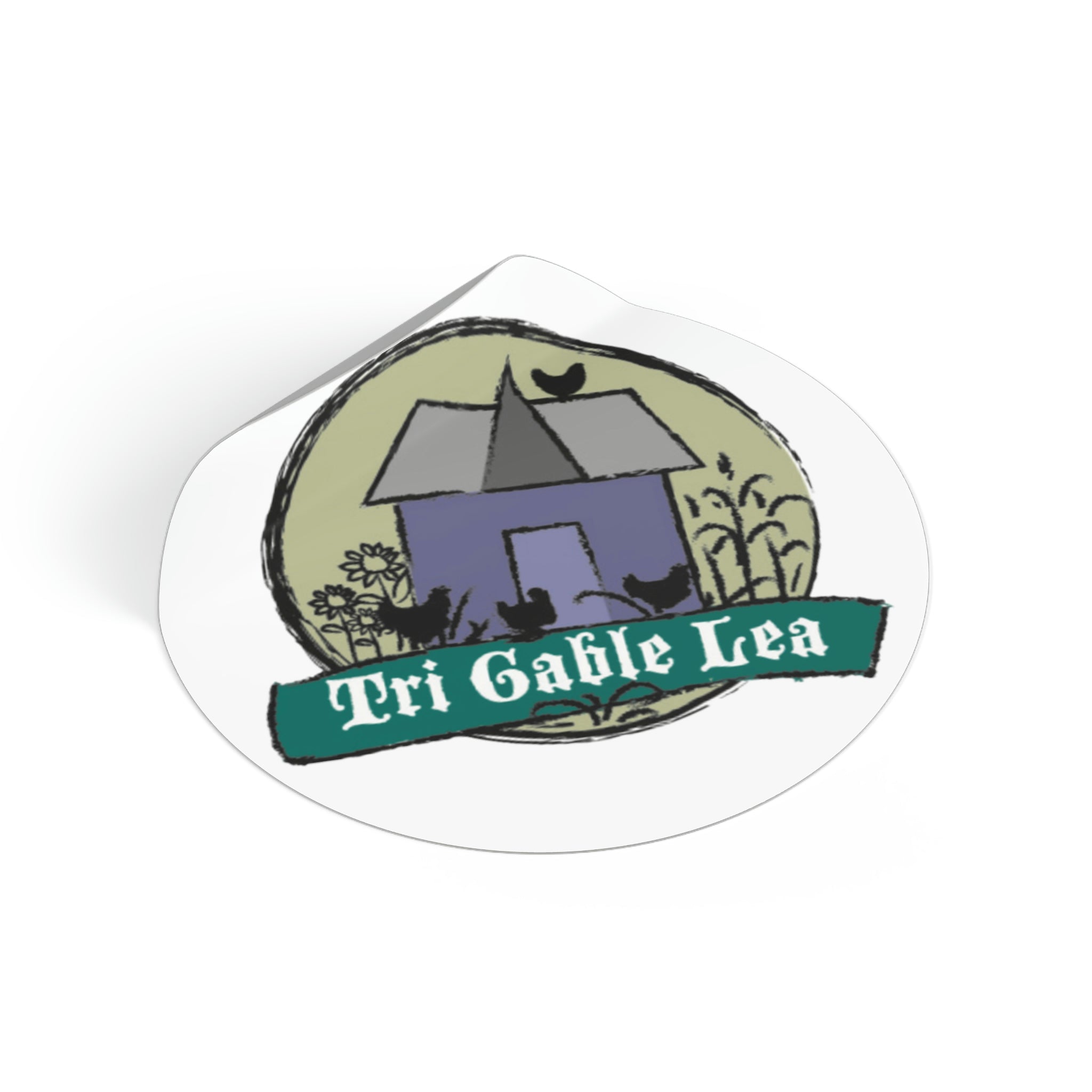 TGLF Logo Round Vinyl Stickers