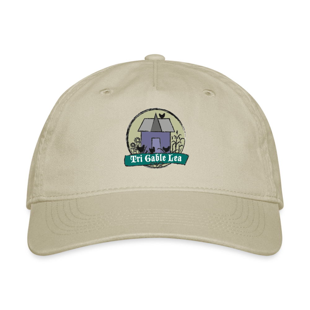 Organic Baseball Cap - TGLF Logo - khaki