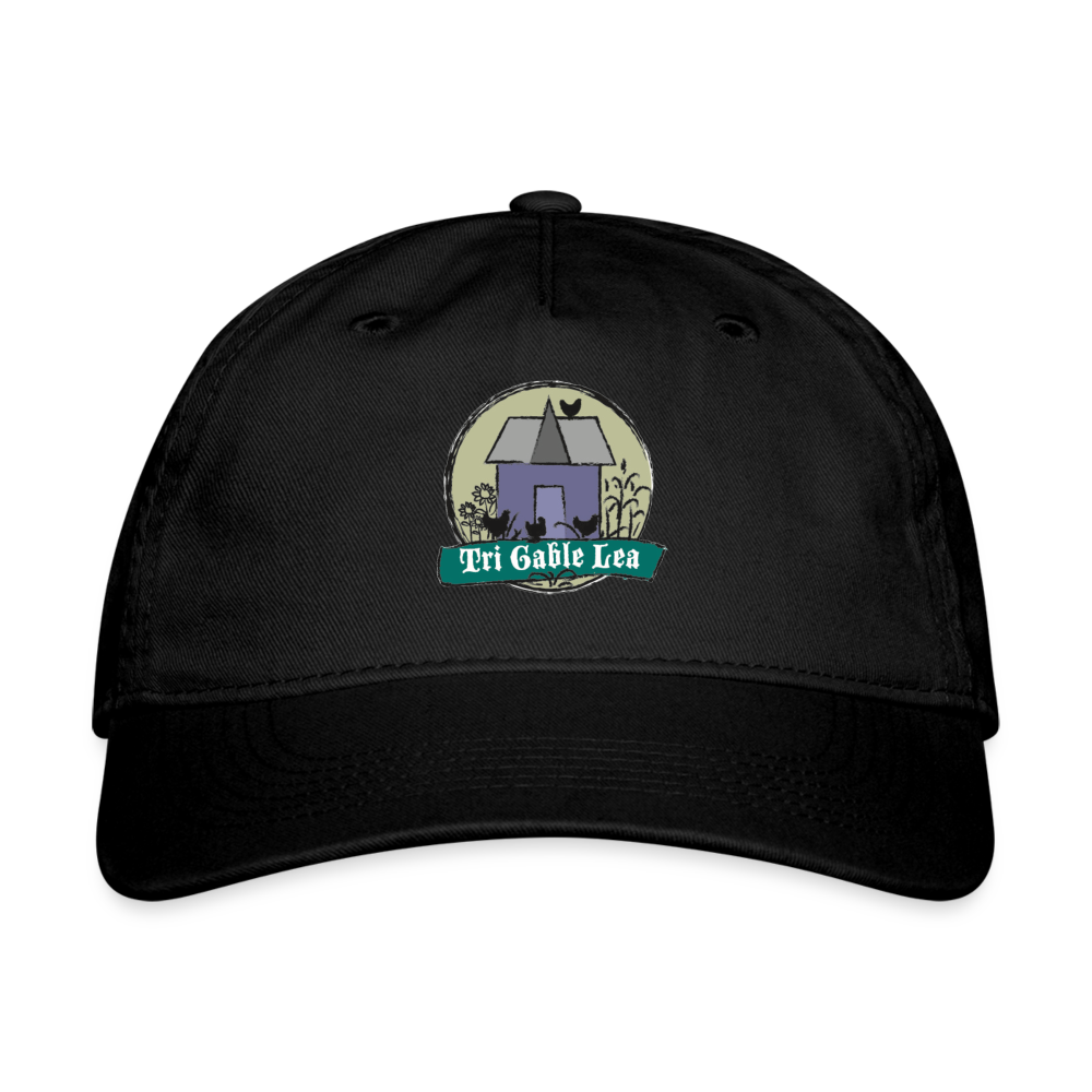 Organic Baseball Cap - TGLF Logo - black